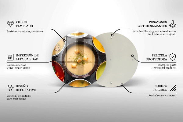 Deska kuchenna Kolorowe zupy