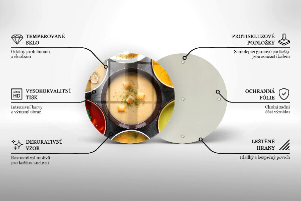 Deska kuchenna Kolorowe zupy