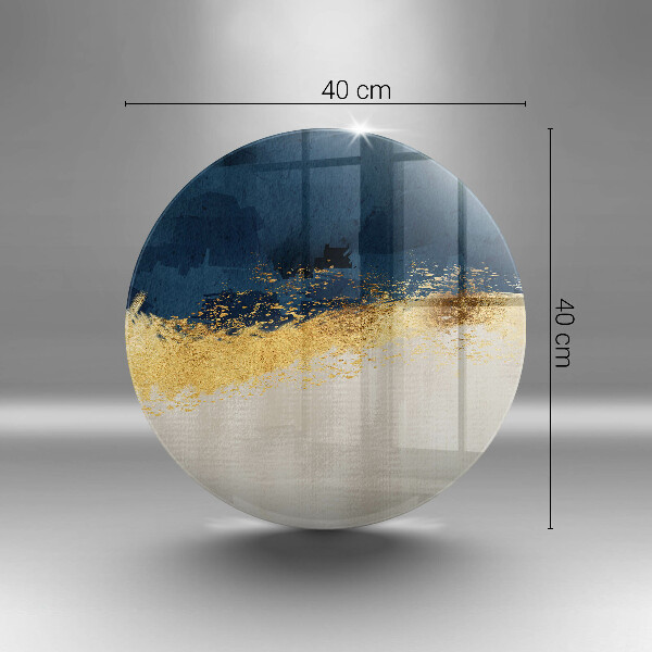 Deska kuchenna szklana Abstrakcja złoto