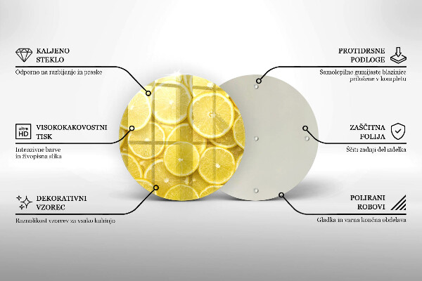 Deska kuchenna szklana Owoce cytryny