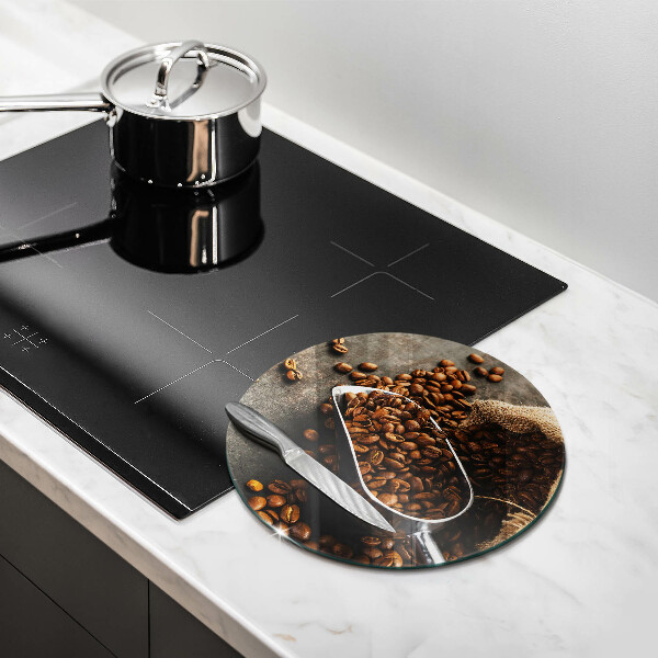 Deska kuchenna szklana Kawa w ziarnach
