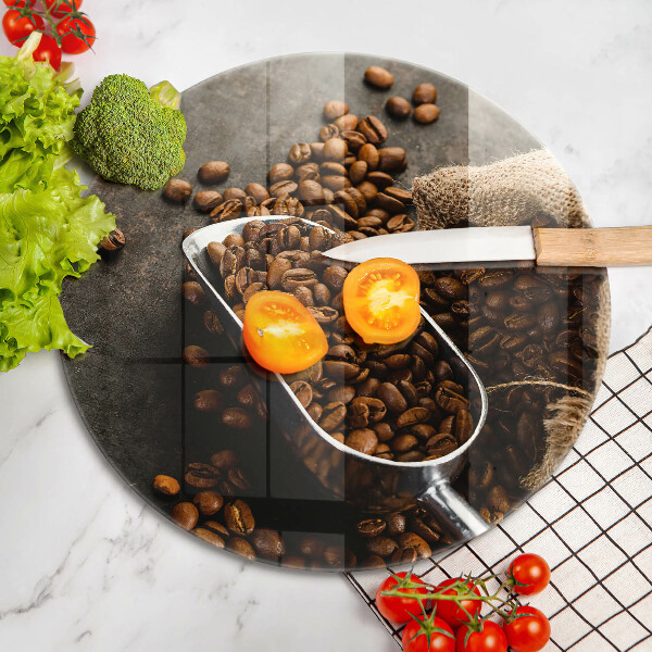 Deska kuchenna szklana Kawa w ziarnach