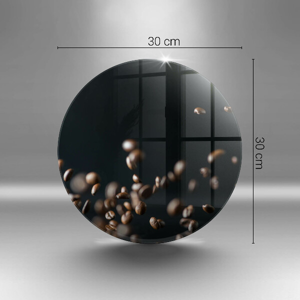 Deska kuchenna szklana Spadające ziarna kawy