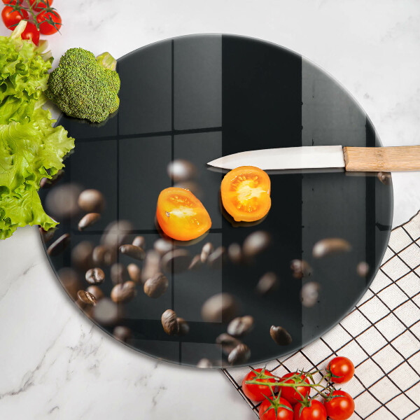 Deska kuchenna szklana Spadające ziarna kawy