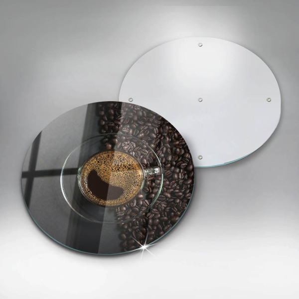 Deska kuchenna szklana Kawa i ziarna