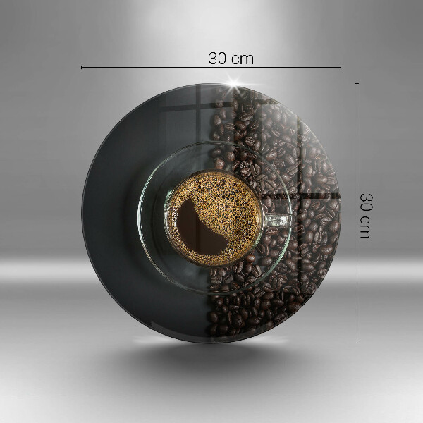 Deska kuchenna szklana Kawa i ziarna