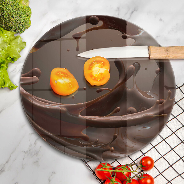 Deska kuchenna szklana Płynna czekolada