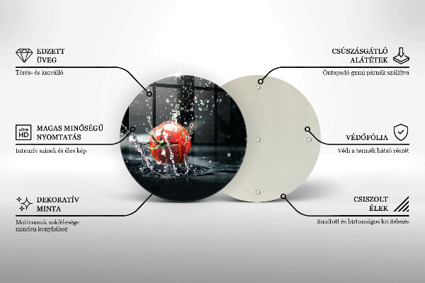 Szklana deska kuchenna Pomidor w wodzie