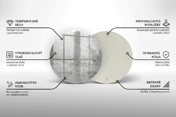 Szklana deska kuchenna Tekstura beton