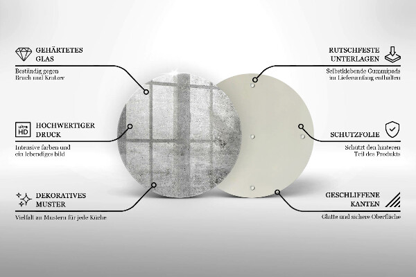 Szklana deska kuchenna Tekstura beton