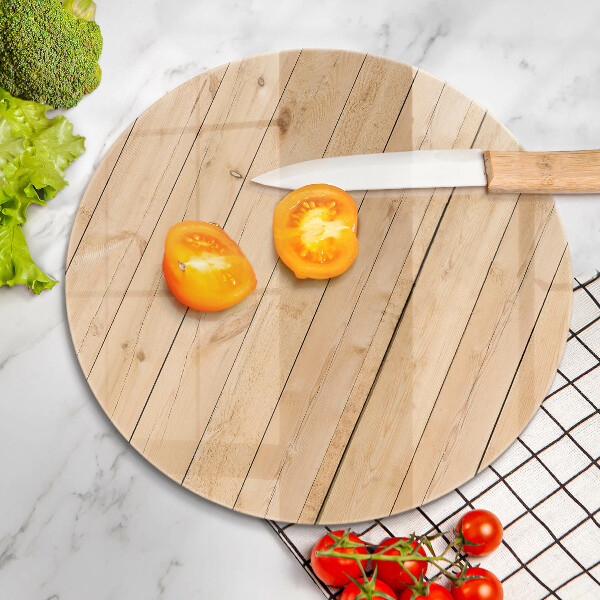 Szklana deska kuchenna Delikatne drewniane deski