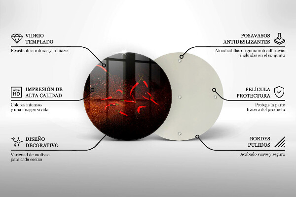 Szklana deska kuchenna Ostre papryczki chili