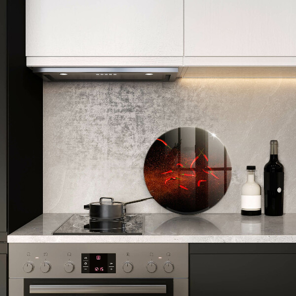 Szklana deska kuchenna Ostre papryczki chili