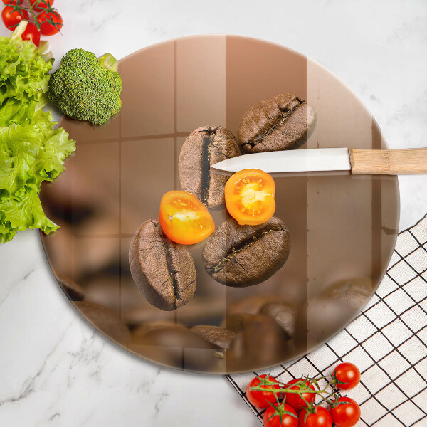 Szklana deska kuchenna Ziarna kawy