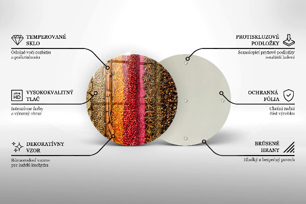 Szklana deska kuchenna Kolorowe przyprawy