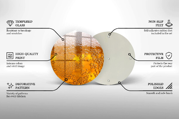 Szklana deska kuchenna Napój piwo piana