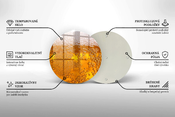 Szklana deska kuchenna Napój piwo piana
