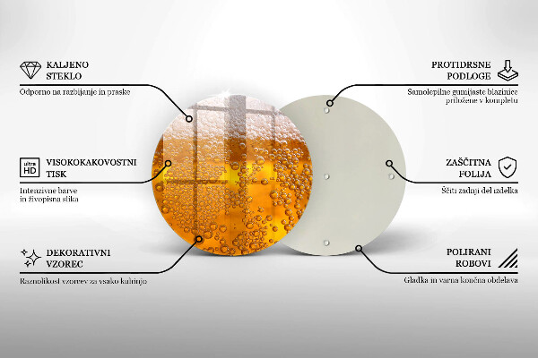 Szklana deska kuchenna Napój piwo piana