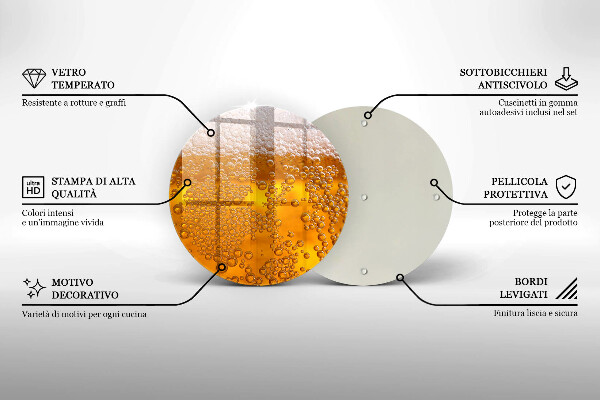 Szklana deska kuchenna Napój piwo piana