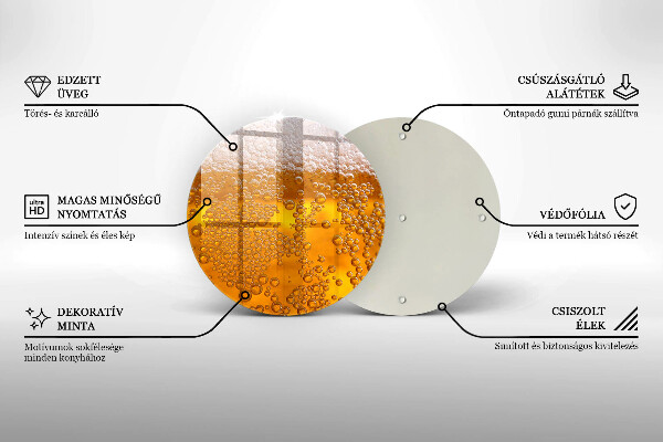 Szklana deska kuchenna Napój piwo piana