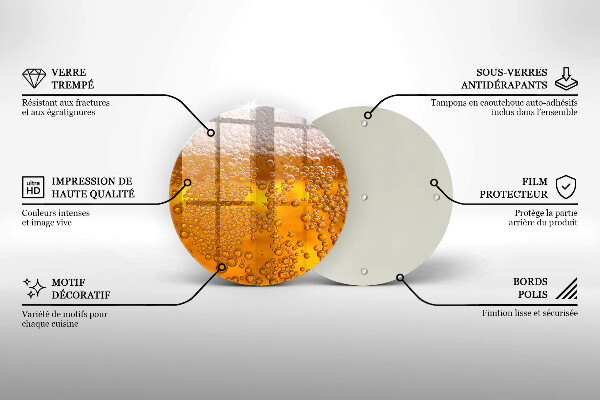 Szklana deska kuchenna Napój piwo piana