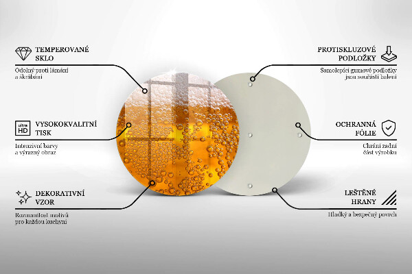 Szklana deska kuchenna Napój piwo piana