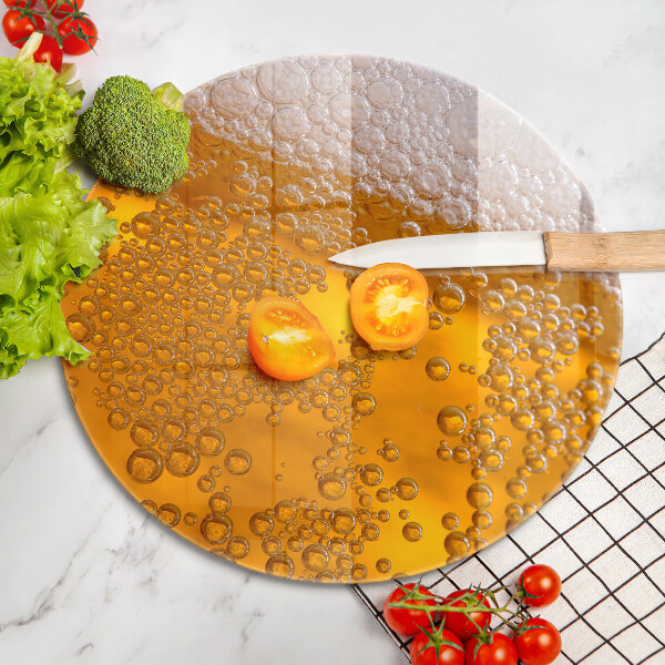 Szklana deska kuchenna Napój piwo piana