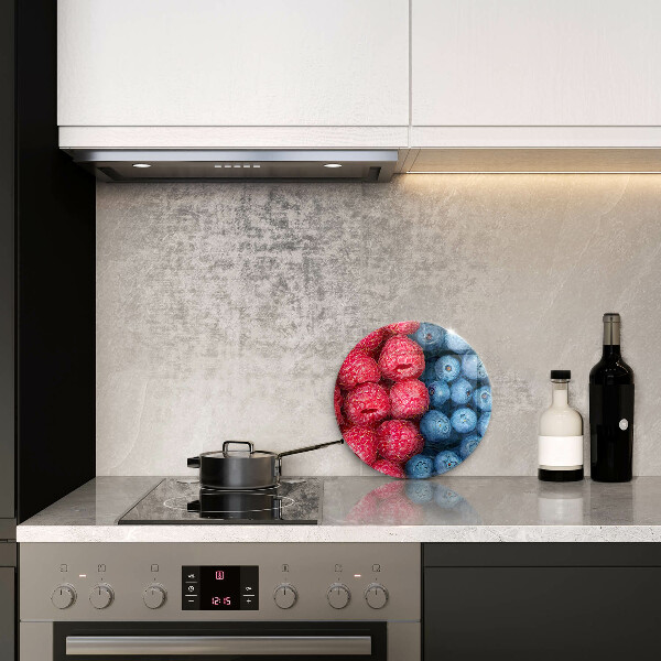 Szklana deska kuchenna Owoce maliny i borówki