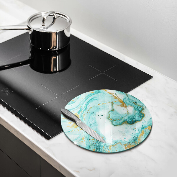 Deska kuchenna szklana Błękitna abstrakcja