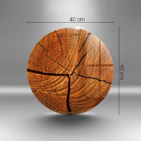 Deska kuchenna szklana Pień drewna struktura