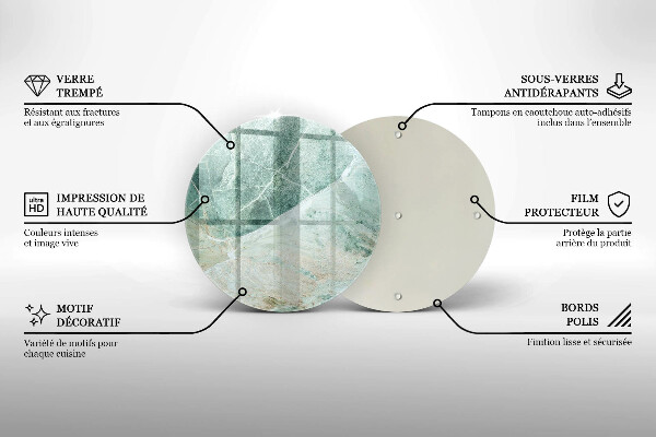 Deska kuchenna szklana Struktura kamień