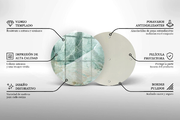 Deska kuchenna szklana Struktura kamień