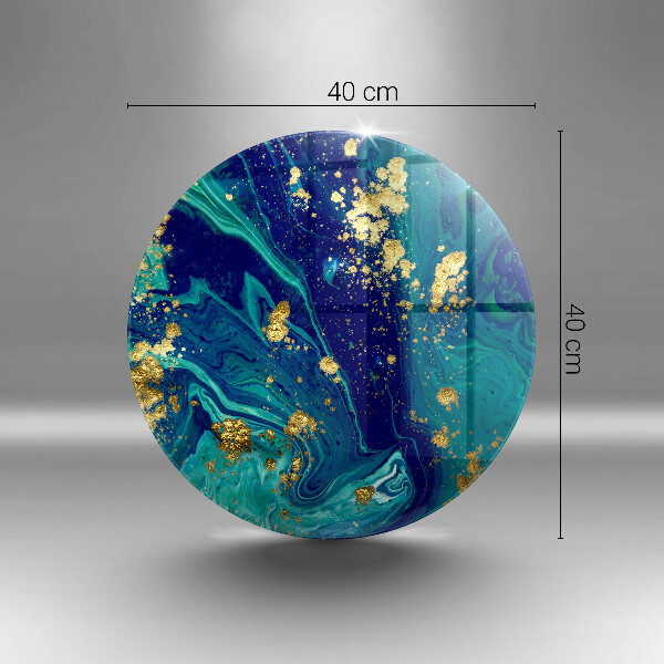 Deska kuchenna szklana Abstrakcja ze złotem