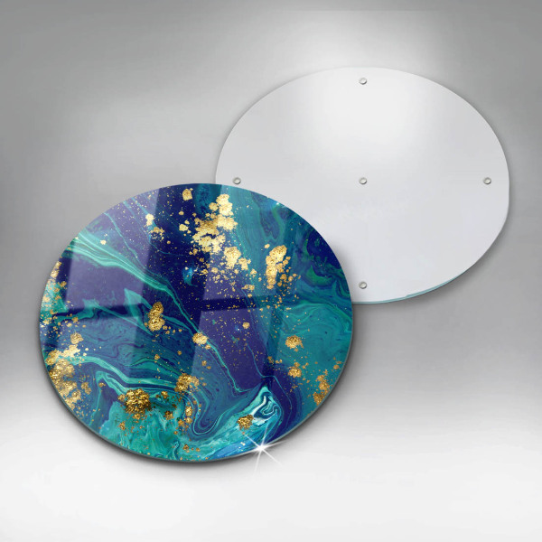 Deska kuchenna szklana Abstrakcja ze złotem