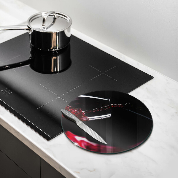 Deska kuchenna szklana Kieliszek czerwone wino