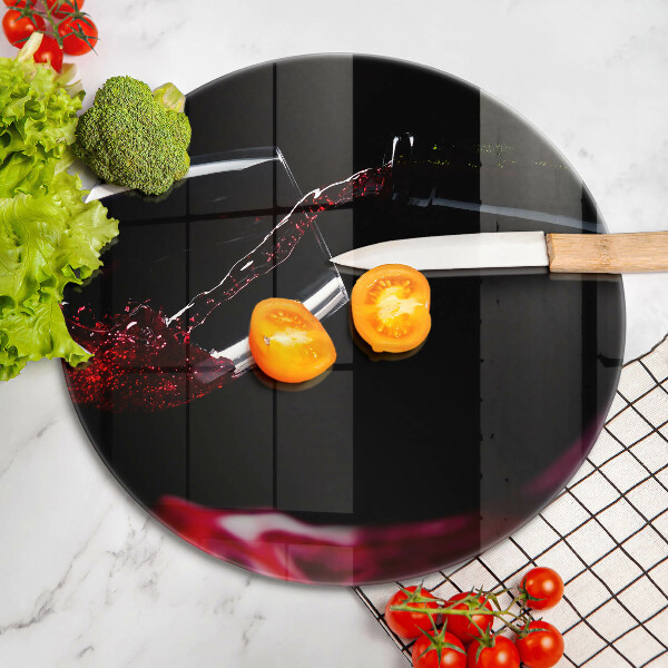 Deska kuchenna szklana Kieliszek czerwone wino