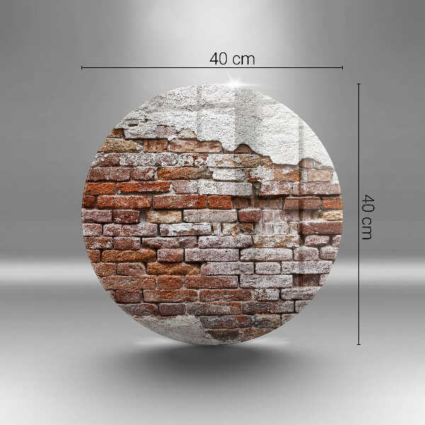 Deska kuchenna szklana Stary mur cegły i beton