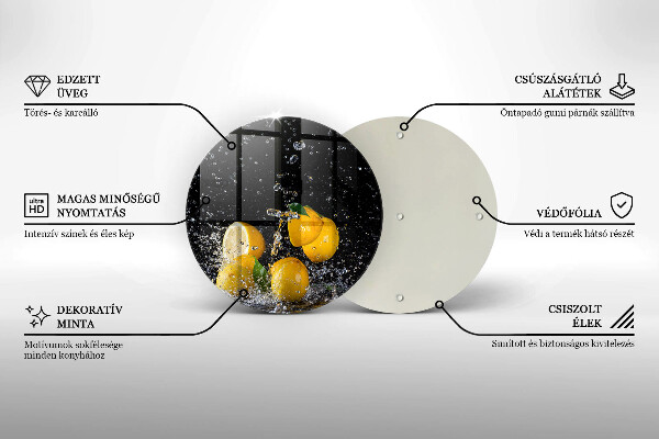 Deska kuchenna szklana Soczyste owoce cytryny