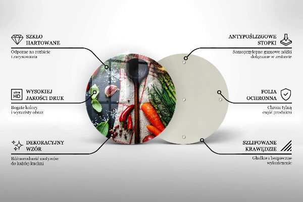 Deska kuchenna szklana Kuchnia jedzenie