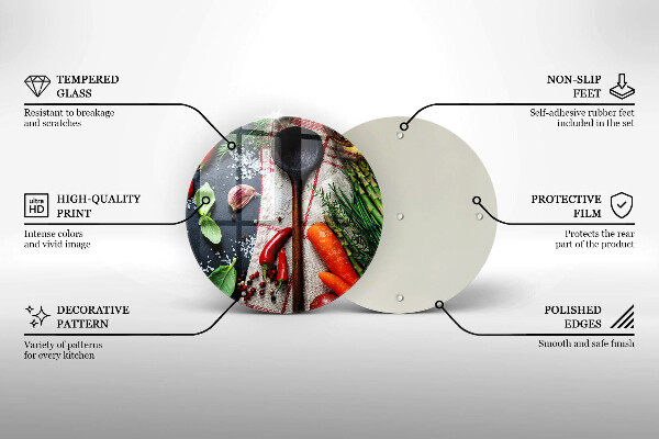 Deska kuchenna szklana Kuchnia jedzenie