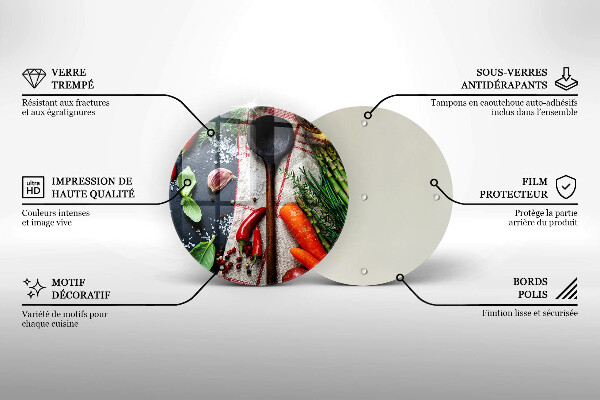 Deska kuchenna szklana Kuchnia jedzenie