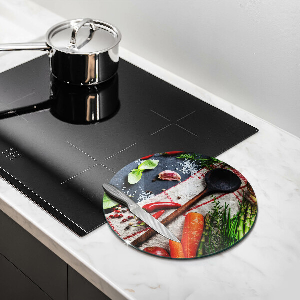 Deska kuchenna szklana Kuchnia jedzenie