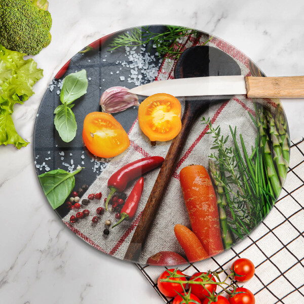 Deska kuchenna szklana Kuchnia jedzenie