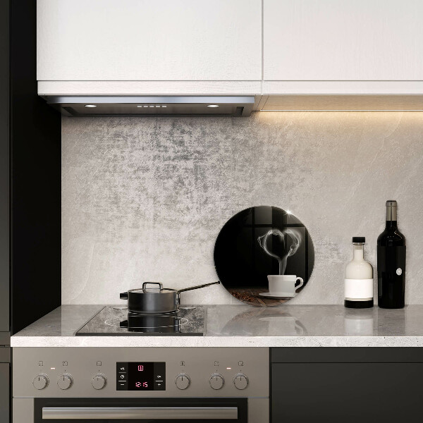 Deska kuchenna szklana Kawa filiżanka serce