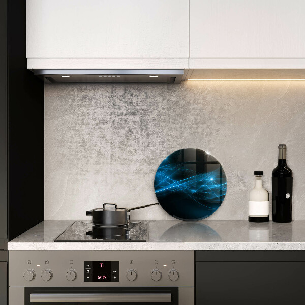 Deska kuchenna szklana Abstrakcja niebieski dym