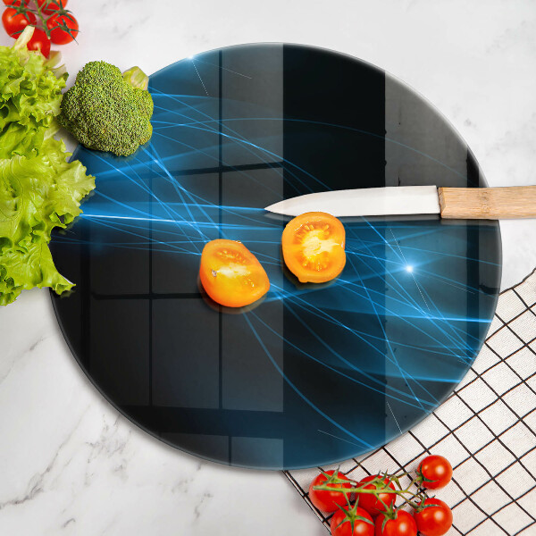 Deska kuchenna szklana Abstrakcja niebieski dym