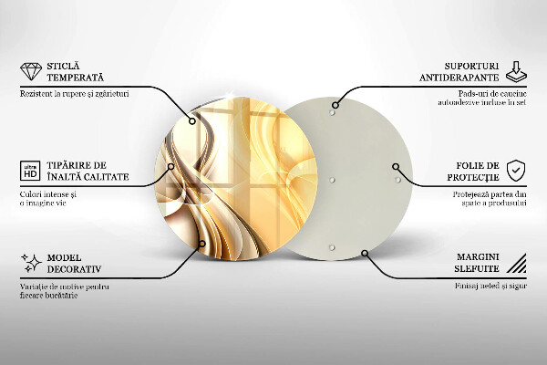 Deska kuchenna szklana Abstrakcja dym