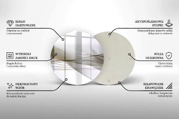 Deska kuchenna szklana Abstrakcja linie design