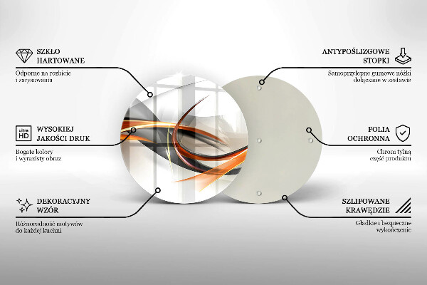 Deska kuchenna szklana Nowoczesne kształty