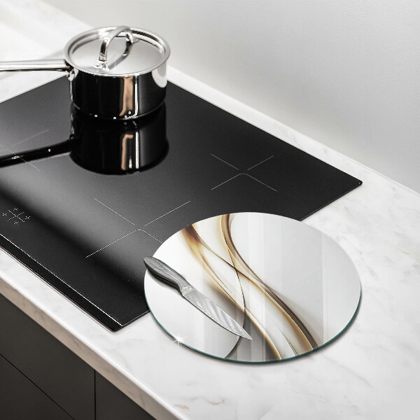 Deska kuchenna szklana Łagodne linie abstrakcja